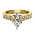 thumbnail image 4 of Marquise Brilliant Cut Accented Diamond Engagement Ring 1 Carat Total Weight 0.65 ct Center 14K Gold, 4 of 5