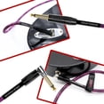 thumbnail image 4 of Cable para Instrumentos Kirlin Onda Negra Morada ángulo Recto 1/4 Pulgadas 10 Pies, 4 of 6