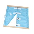 thumbnail image 4 of HILABEE Montessori Clothing Board Educational Early Learning Tool for Preschool Kids blue Security buckle, 4 of 9