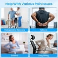 thumbnail image 3 of Wheelchair Seat Cushion for Pressure Relief, Cooling Gel Memory Foam Chair with Slope-Edge Design, Coccyx Support Tailbone Pain, Non-Slip, Wheelchairs, Office Chairs & Car Seats, 3 of 4