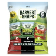 Harvest Snaps Variety Bag Baked Gluten Free Snacks, Veggie Crisps, 3 Flavors, 6 Bags, 5.3 oz