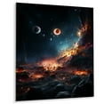thumbnail image 2 of Designart "Celestial Worlds III" Galaxies Metal Wall Art Prints, 2 of 5