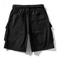 thumbnail image 4 of YLSDY Cargo Shorts for Men Plus Size Military Work Utility Outdoors Shorts Stretch Chinos Baggy Resistant Hiking Clothes Black XL, 4 of 6