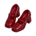 thumbnail image 1 of arctrm 1/12 Chaussures de Figurine Articulée Accessoires de Costume de Poupée Accessoires Photo Décontractés Robe Femme Rouge, 1 of 10