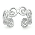thumbnail image 1 of Bague d'Orteil Tourbillon en Or Blanc 14K, 1 of 5