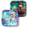 disneys frozen party 7"x7" square cake/dessert plates, pack of 8, assorted