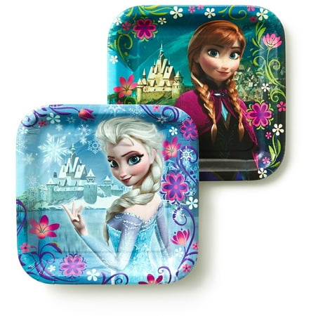 Disney's Frozen Party 7 inch Square Cake/Dessert Plates