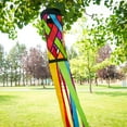 thumbnail image 7 of In the Breeze 5209 — Fiesta Diagonal Weave 40-inch Windsock — Colorful Lattice Windsock with Color-Coordinated Tails, 7 of 7