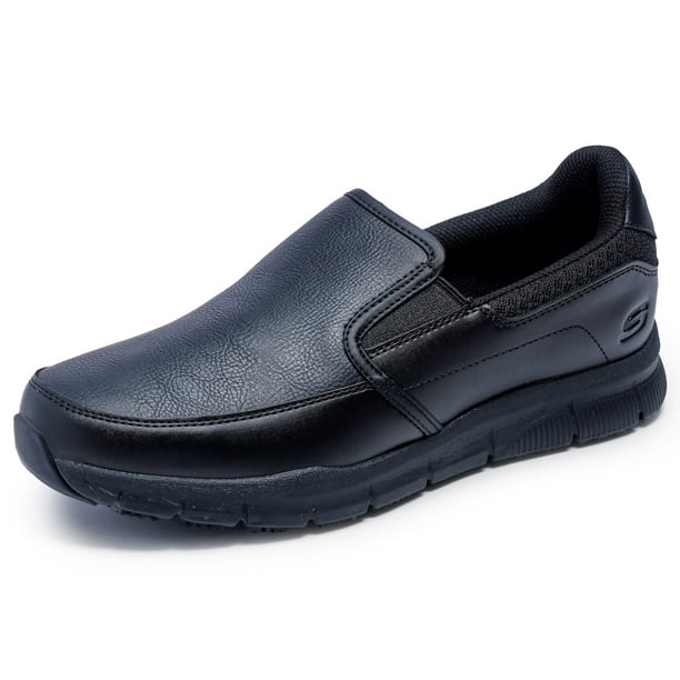 Zapato Skechers Nampa-Groton Food Service para hombre, negro, ancho 13