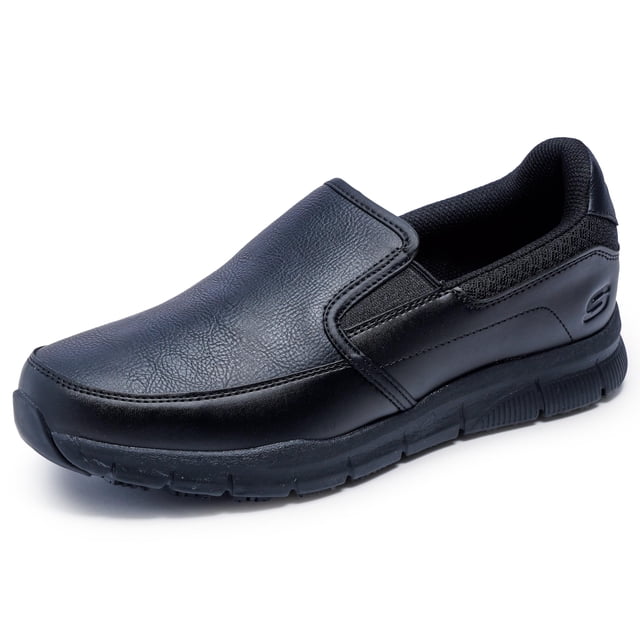 Zapato Skechers Nampa-Groton Food Service para hombre, negro, ancho 13