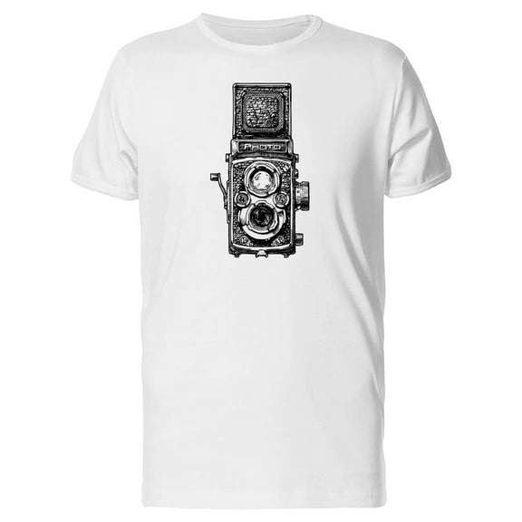 Retro Vertical Camera Sketch Tee Men's -Image by Shutterstock