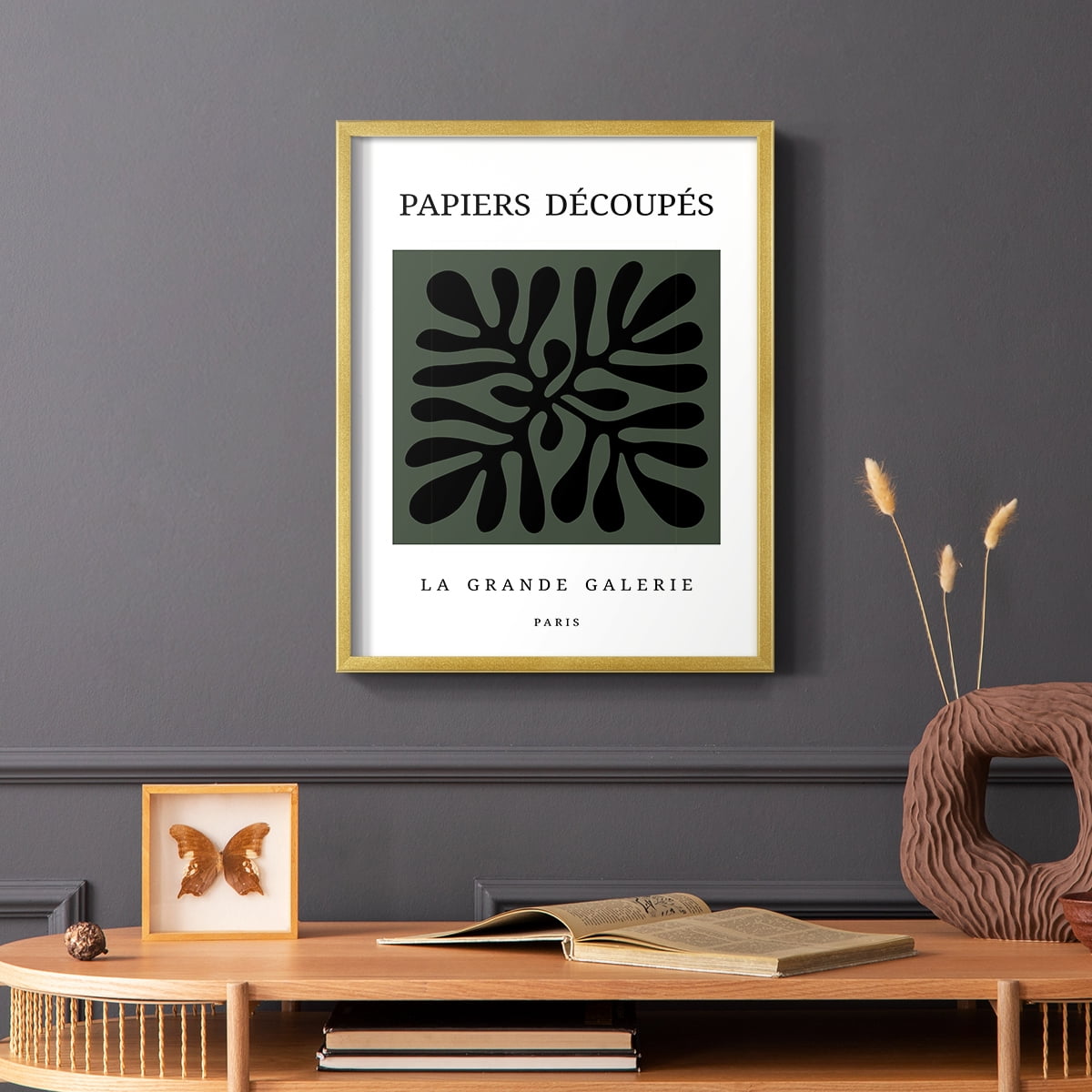 Matisse CCCXCIV in Gold Solid Wood 16 x 20 Framed Print