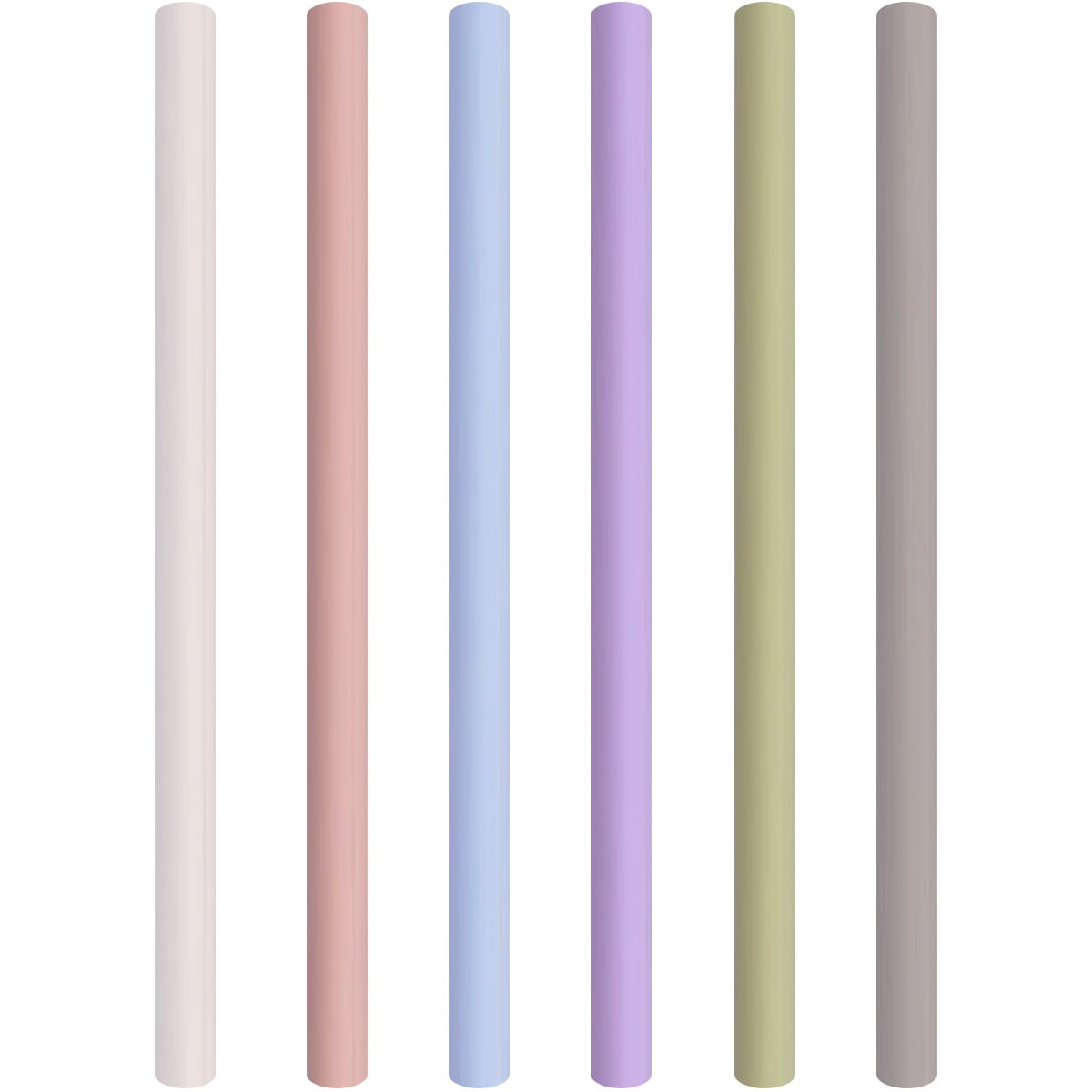 Straight and Bendy Separate 0.4 Extra Wide Straws for Bubble Tea/ Boba/ Smoothies 6 Pack Reusable Straws Silicone with Cleaning Brush