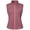 Blush, variant on Women Full Zip Stand Collar Windproof Athletic Vest Sleeveless Running Golf Jacket with Storage Pocket Olive Green XS
