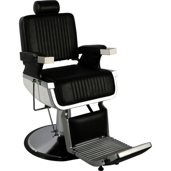 Sillon de Barberia NANOFORT Reclinable Giratoria 360° Soporta hasta 200 Kg Vinipiel Altura Ajustable Silla para Estetica
