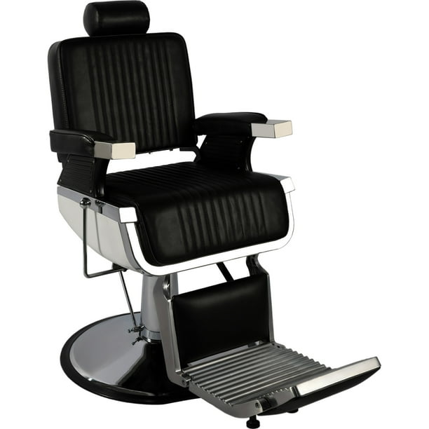 Sillon de Barberia NANOFORT Reclinable Giratoria 360° Soporta hasta 200 Kg Vinipiel Altura Ajustable Silla para Estetica