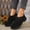 Black, variant on YOUYEDIAN Loafers for Women Spring Fall Block Heel Versatile Solid Color Comfy Fashion Slip On Flats Casual Lace-up Warm Outdoor Vintage Walking Shoes