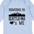 thumbnail image 4 of Inktastic Seattle Washington Someone Loves Me Skyline Boys or Girls Long Sleeve Baby Bodysuit, 4 of 5