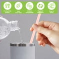 thumbnail image 3 of Evjurcn 10 Pack Replacement Straws Compatible with 40 oz Tumbler Mugs Half Gallon Jug,12in Long Reusable Straws with Clearing Brush10 Colors Tumblers Straw Replacement Food Grade Plastic Straws, 3 of 9