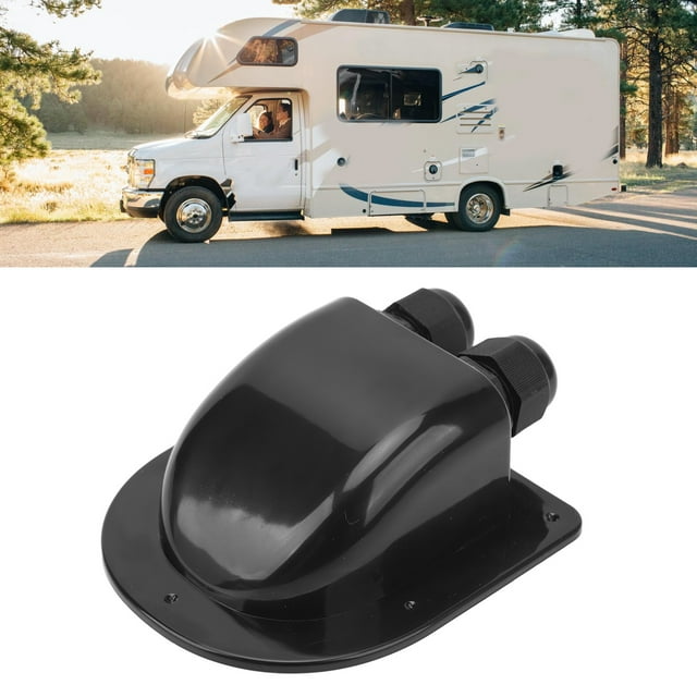 Solar Cable Entry Gland, Cable Entry Gland Box IP68 Waterproof Weather Dual Cable Entry Housing for RV Roof Boat Yacht