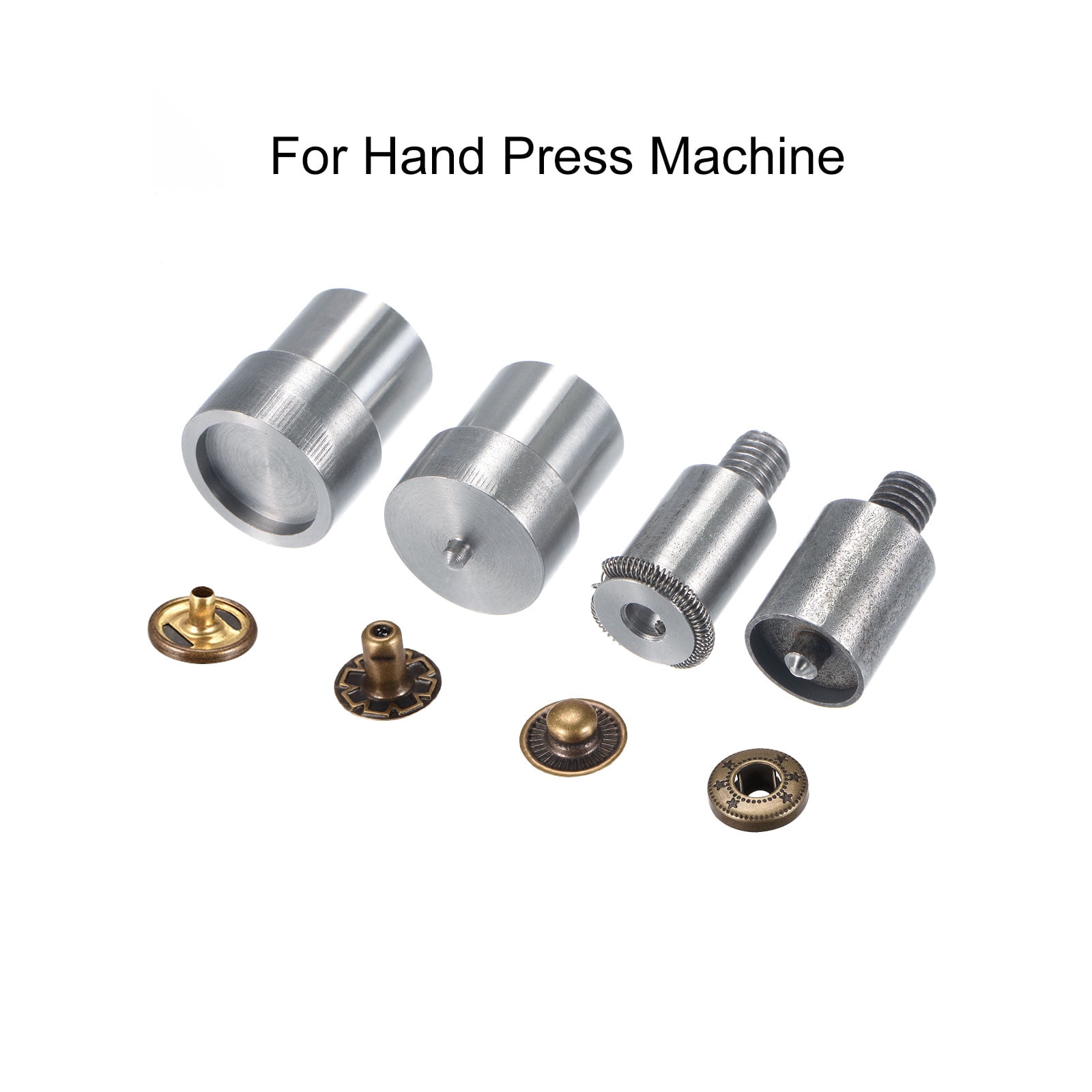 Uxcell 17mm Snap Fasteners Button Die for Hand Press Machine Setter Carbon Steel Pointed Fasteners Tool