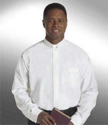 Clerical Shirt-Long Sleeve Tab Collar 