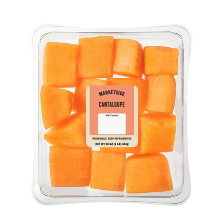 Marketside Refrigerated Fresh Cut Cantaloupe Chunks, 16 oz Tray, Refrigerated