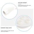thumbnail image 4 of MasteelfCA 1Pc Ceramic Snail Dish Escargot Baking Plate with Handle Kitchen Gadget, 4 of 7