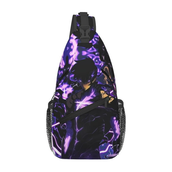 Solo Leveling Sung Jinwoo Sling Bag Crossbody Sling Backpack Chest Bag Daypack Purses Shoulder Bag For Women Men Travel Hiking