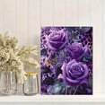 thumbnail image 2 of UXIEQU Purple Rose Butterfly Leopard Canvas Wall Art Print 15.75x11.81 Inches, 2 of 8