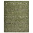 thumbnail image 5 of Rugsotic Carpets Handmade Rugs Hand Knotted Loom Rectangle 6'x9' Green Wool for Indoor Use, 5 of 10