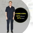 thumbnail image 2 of Natural Uniforms Men Short Sleeve Coverall 399, 2 of 6