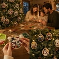 thumbnail image 6 of Clearance! 12PCS Christmas Ornaments DIY Pearl Diamond Art Kits for Adults & Kids, for Holiday Gifts & Window Hanging, Christmas Tree Decor, Snowman Family, 6 of 7