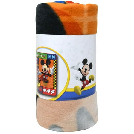 Disney Mickey Mouse 45 x 60” Fleece Throw Blanket – Soft and Cozy for All Ages