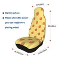 thumbnail image 4 of Xecao Hand Drawn Strawberry Print Car Seat Cover in That Fits Most Cars, Vans, SUVs, and Trucks., 4 of 7