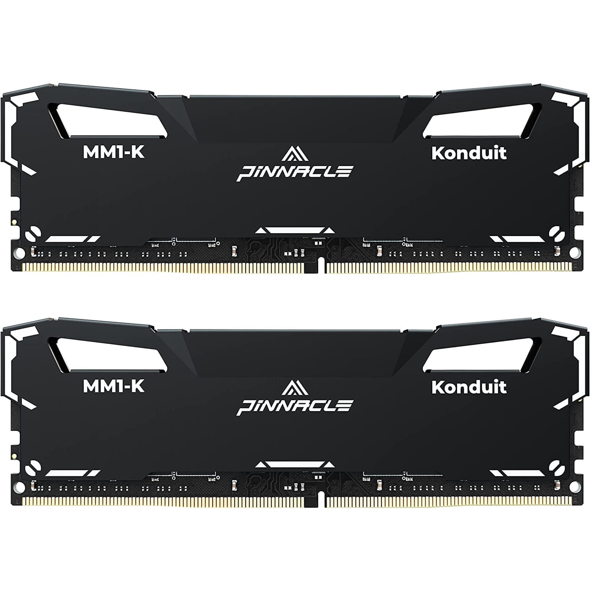 Timetec Pinnacle Konduit 32GB KIT(2x16GB) DDR4 3200MHz PC4-25600 CL16-20-20-40 XMP2.0 Overclocking 1.35V Dual Rank Compatible for AMD and Intel Desktop Gaming PC Memory Module - Black