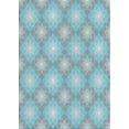 thumbnail image 1 of Ahgly Company Indoor Rectangle Patterned Blue Novelty Area Rugs, 2' x 5', 1 of 6