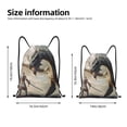 thumbnail image 2 of Honeii Swordsman Cool Dragon Print Drawstring Backpack,Drawstring Bags String Backpack Gym Cinch Sack Backpack Sport Bag Draw-Medium, 2 of 6