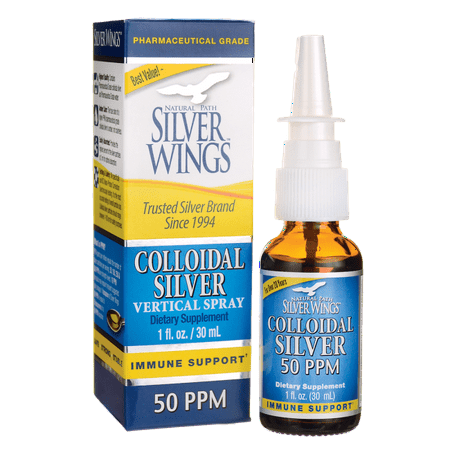 Natural Path Silver Wings Colloidal Silver 50 ppm 1 fl oz