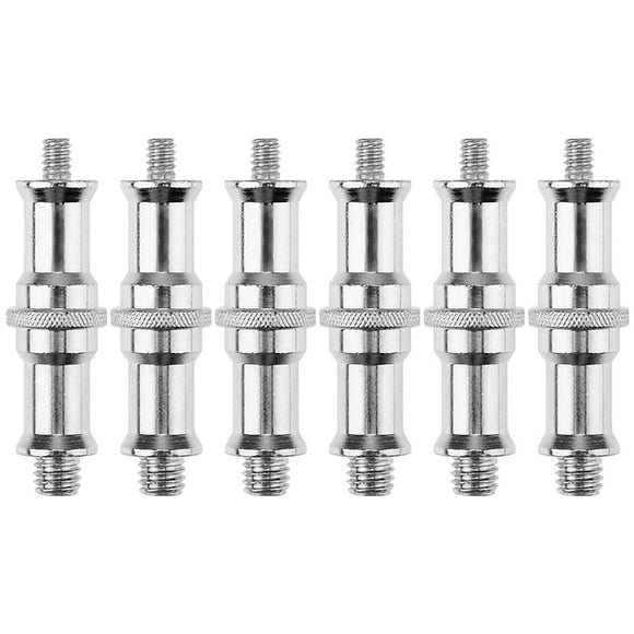 Shisuyan Flash Light Adapter Convertor Silver 6Pcs 2.75X0.79X0.79in