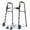 Gray, variant on Specared Folding Walker for Seniors, Ultra-Lightweight Rolling Walker with Trigger Release Folding, 8 Levels 300lbs for Adults Handicap, Blue