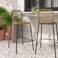 thumbnail image 2 of Lucy Natural Dyed Cord Outdoor Counter Stool, 2 of 7