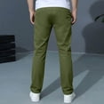 thumbnail image 4 of JUMEYU Boys Uniform Pants Casual Elastic Waist School Long Pants Fashion Loose Trousers with Pockets Clothes 4T-12T (Green,8T 10T), 4 of 7