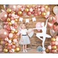 thumbnail image 4 of Kit de Arco con Guirnalda de Globos Amandir 150 piezas Oro Rosado Rosa Blanco, 4 of 6