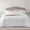 01white-Queen (90''*90''), variant on 01white Queen (90''*90'') 3-Piece Seersucker Lightweight Bedding Set for All Seasons