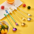 thumbnail image 4 of CSChome Coffee Spoon Long Handle Coffee Spoon Comfortable Grip Mirror Polishing Multi use Food Grade Stainless Steel Dessert Spoon, 4 of 7