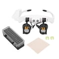 thumbnail image 3 of Loewten Magnifying Glass,Replaceable Lens Magnifier,Multifunctional Head Mount LED 21 Combination Magnifier With Replaceable Lens For Inspection, 3 of 8