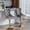 Gray, variant on Orange Bar Stools Adjustable from 26 - 33 Inches / 360° Swivel and Stable 17.7 Inch Base, Set of 2