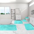 thumbnail image 4 of Dvumao Outdoor Couch Cushions, Mixed Colors Bath Mats 5 Set Bathroom Rugs For 5 Pcs Toilet Mats Universal Soft Comfortable Water Absorption Non-Slip Thick Machine Washable Easy Dry Dark Color, 4 of 7