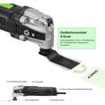 thumbnail image 4 of 3.5A 6 Variable Speed Oscillating Multi Tool Kit with Quick Clamp System and 30pcs Accessories, 4 of 8